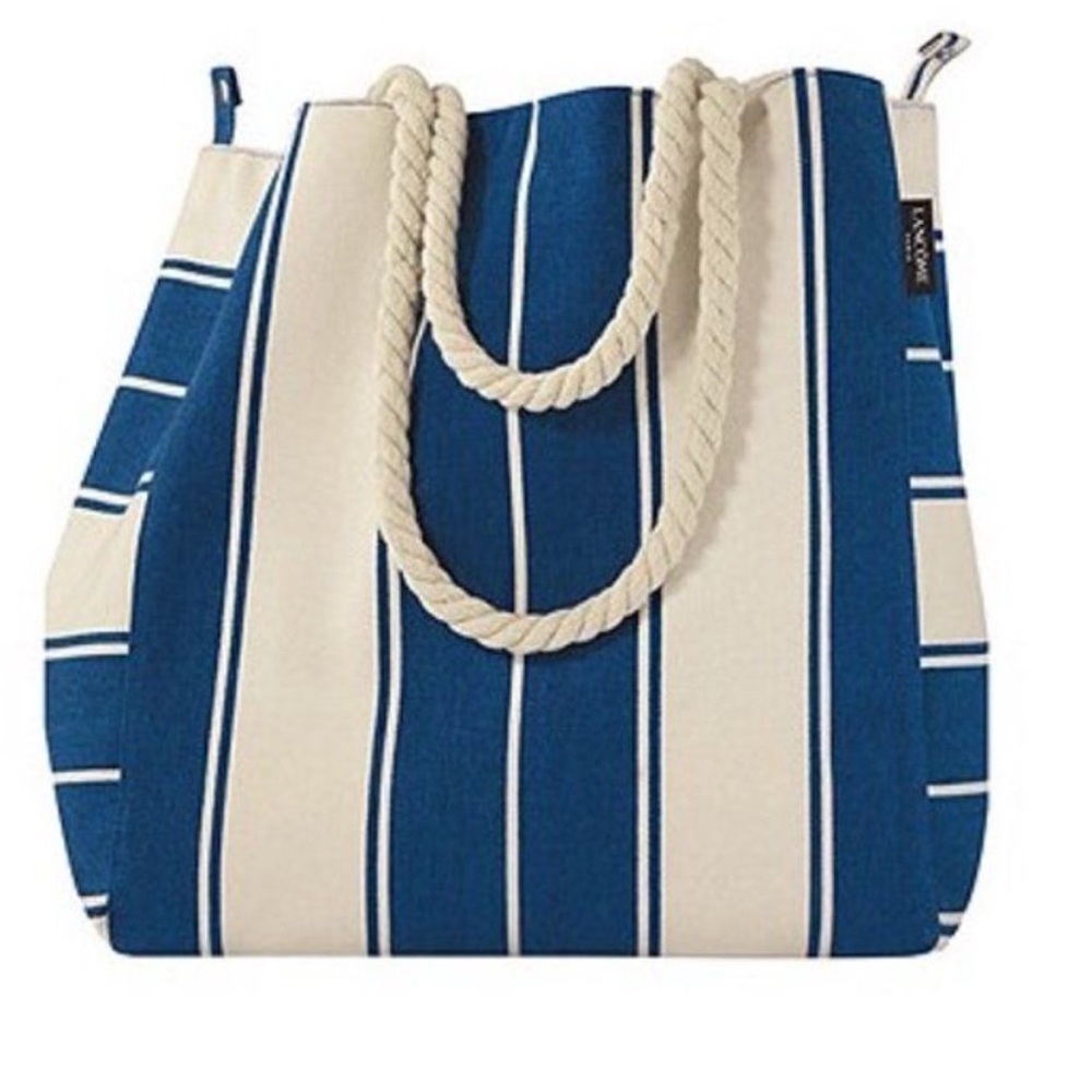 Lancome Navy and White Large Spacious Tote Bag 💙🤍